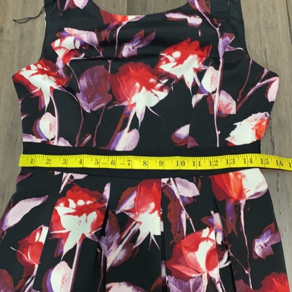 Adrianna Papell floral fit n flare dress - Picture 14 of 15